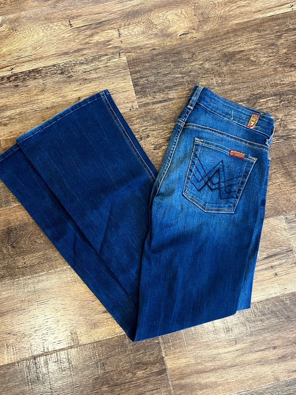 7 For all Mankind Lexie Women’s Dark Blue Bootcut Jeans - Classic Denim